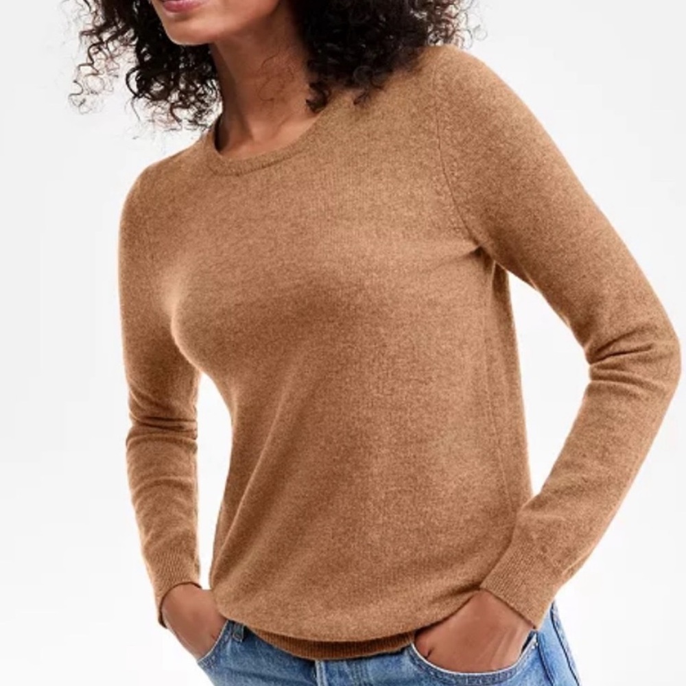 Charter Club Tan Crewneck Sweater